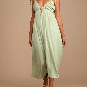 Lulu's Mint Green Maxi Dress